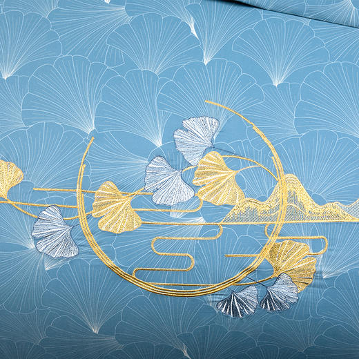 多喜爱 新绒棉磨绒床上用品四件套金叶知秋/月影芭蕉/粉墨诗韵/fx 商品图5