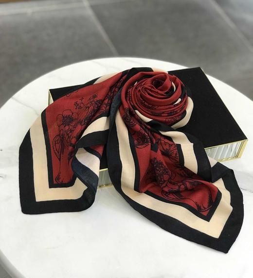 优品堂『花影摇曳2』90×90方巾 商品图9