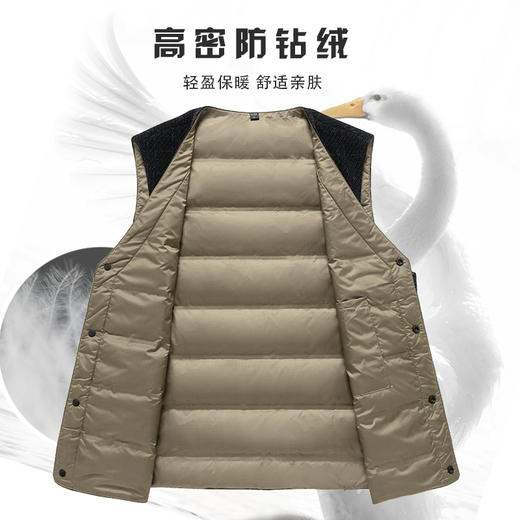 安东尼奥A&N 【90%鹅绒马甲】安东尼中年男士羽绒内搭马甲背心秋冬保暖内搭上衣6484633 商品图1