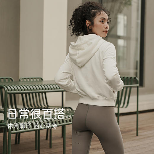 【sw速惟】连帽休闲卫衣棉感宽松舒适防风保暖户外运动休闲时尚减龄外套4050 商品图4