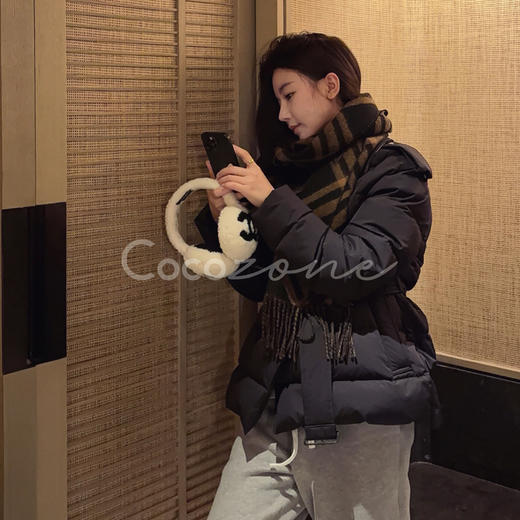 COCO ZONE 刘一一 “柏利鹅绒”翻领双排扣鹅绒服 CD2A2251 商品图1