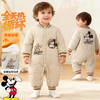 迪士尼夹棉保暖秋冬新款男宝米奇刺绣连体衣户外防风保暖哈衣爬爬服ZD4EL033 商品缩略图0