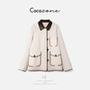 COCO ZONE 刘一一  “晚冬”复古多口袋翻领拼接外套 CD2A2559 商品缩略图2