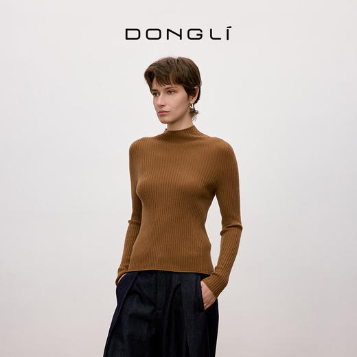 东黎 • 你本珍贵 万物共生-长袖 小山羊绒女士秋季半高领套衫 5473 商品图5