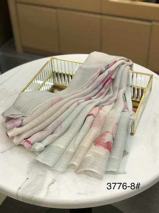 优品堂『歌尽桃花』桑蚕丝+羊毛长巾 商品图1