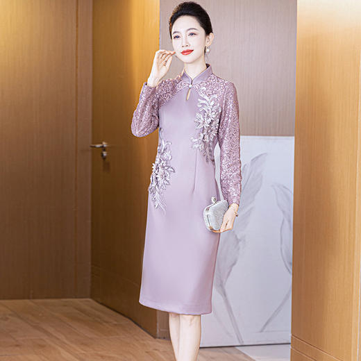 LC 2549新中式国风高贵旗袍礼服裙 商品图1