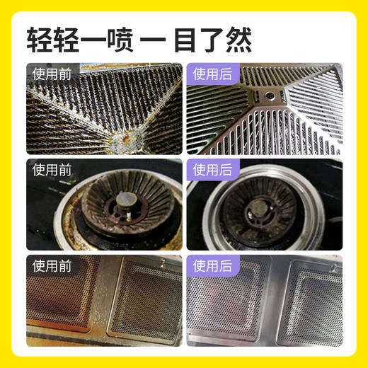 涤尚厨房重油污泡沫清洁剂5瓶（配1个喷头）| 瓦解油污、泡沫丰富、轻轻一喷、油污轻松去除 商品图2