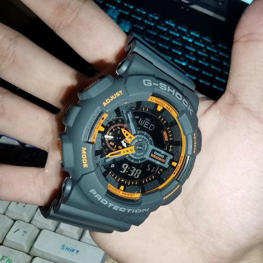 卡西欧GA-110TS 灰橙配色  情侣款手表 采用原单日本机芯 商品图2