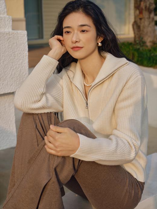 邓肯羊绒polo拉链毛衫FCE4CST177 商品图13