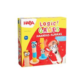 HABA 阿曼达的羊驼 逻辑游戏 适合7岁+ 益智桌游 排序游戏 德国品牌-2011825001