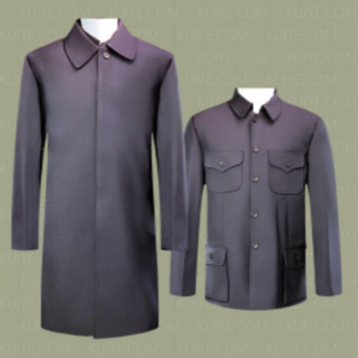 【群興】寿服男士Y中山服款寿衣群兴公益惠民款寿衣 商品图0