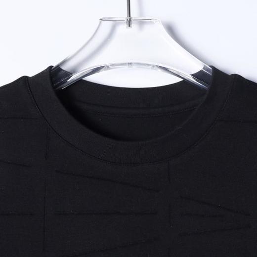 26T30152SDSA男士秋冬新款痞帅男装韩版简约纯色割破圆领长袖T恤时尚休闲 商品图2