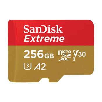 闪迪（SanDisk）256GB TF(MicroSD)内存卡 4K极速金卡A2 V30 U3行车记录仪 运动相机无人机 监控存储卡 读190MB/s 商品图6