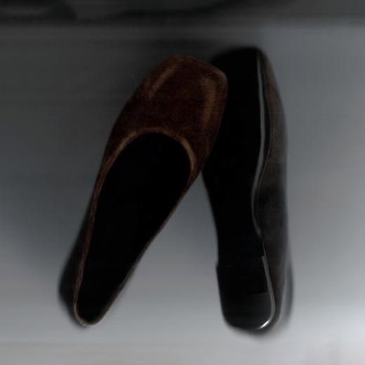 PRETTY RIVER翻毛皮平底芭蕾鞋 商品图3