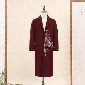 【福天华】高品质寿服女大衣“吉祥行”（紫红）百年工艺传统寿衣