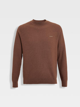 callisto雪茄棕织艺系列绵羊毛毛衣