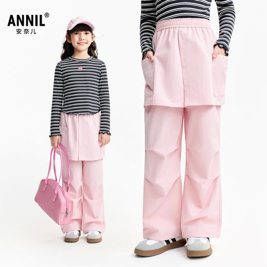 女童梭织单裤秋季新款安奈儿童装EG536640 商品图1