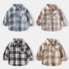 【69元起2件】全棉格子衬衫 2025新款可穿三季儿童纯棉磨毛长袖衬衫 商品缩略图2