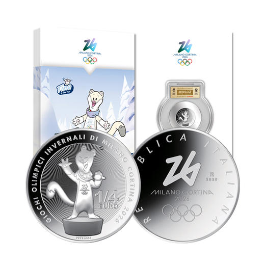 【官方正品】2026年米兰冬奥会纪念币·单枚装·三枚装·十连号·法定货币 商品图4