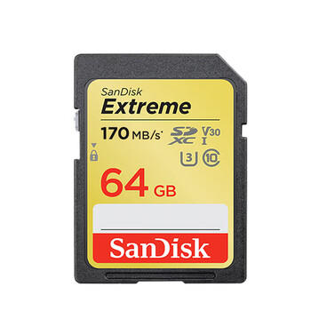 闪迪（SanDisk）64GB SD内存卡 4K V30 U3 C10 相机存储卡 读速170MB/s 写速80MB/s 高速连拍 微单/单反相机 商品图5
