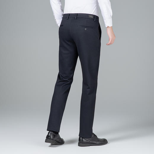 【莫代尔绵羊毛】罗蒙秋冬款休闲裤男士混纺针织不易起皱裤子磨毛内里舒适长裤子 商品图6