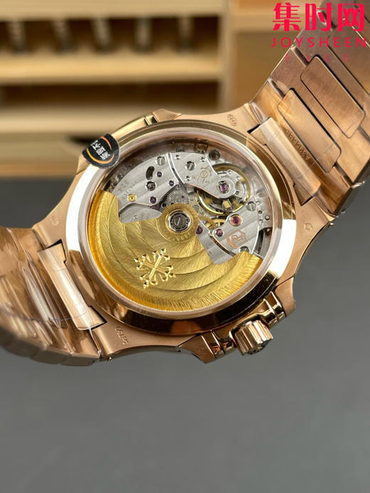 3K百达翡丽运动优雅系列 鹦鹉螺7118 全玫金钻圈白盘 女士腕表 324一体机 商品图4