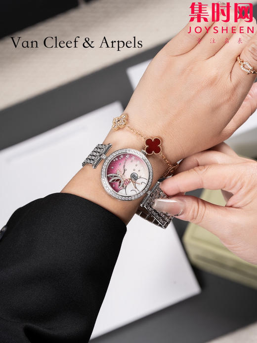 梵克雅宝新款诗意复杂功能系列 Lady Féerie女士石英腕表 象征喜悦与希望的仙子和芭蕾舞者 商品图3