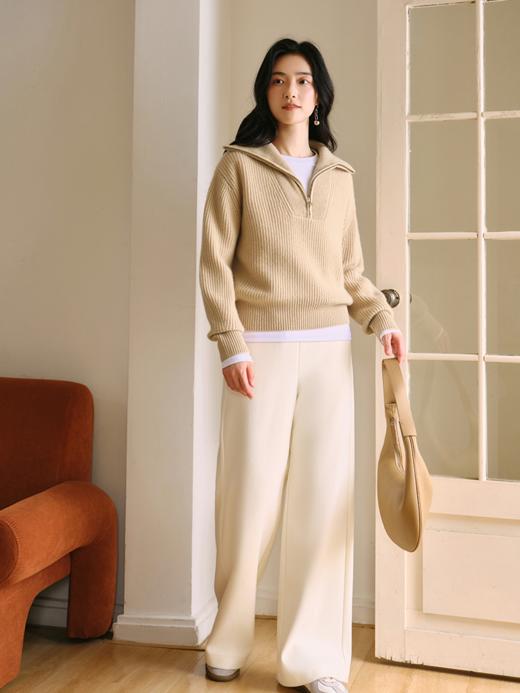 邓肯羊绒polo拉链毛衫FCE4CST177 商品图7