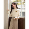 鹿向南「与花语」杏色秋冬新款温柔外搭披肩 商品缩略图1