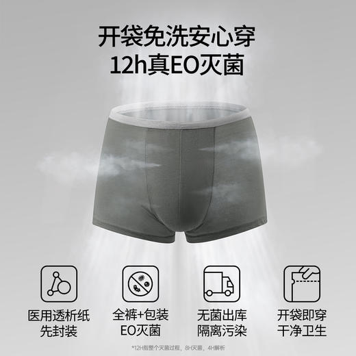 【一次性用品】嫚熙M3一次性内裤男士日抛内裤平角纯棉无菌免洗旅行 商品图1