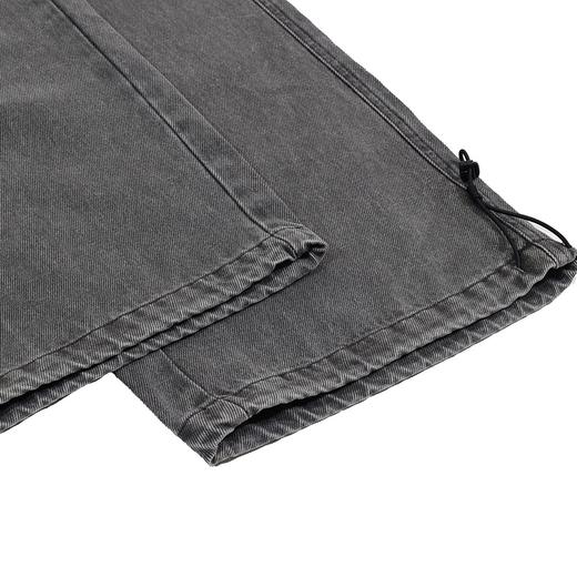 半身缘男裤 秋季百搭莱赛尔字母刺绣直筒牛仔裤253101P10330053 商品图4