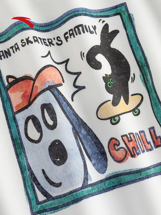 安踏（ANTA）卫衣中性套头衫新款连帽套头百搭简约运动休闲上衣内搭172538702 纸莎白-1 商品图5