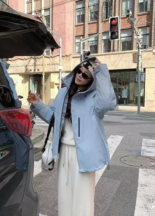 特定冰川蓝户外冲锋衣＋90白鸭绒可拆卸防水冲锋衣羽绒服 商品图2