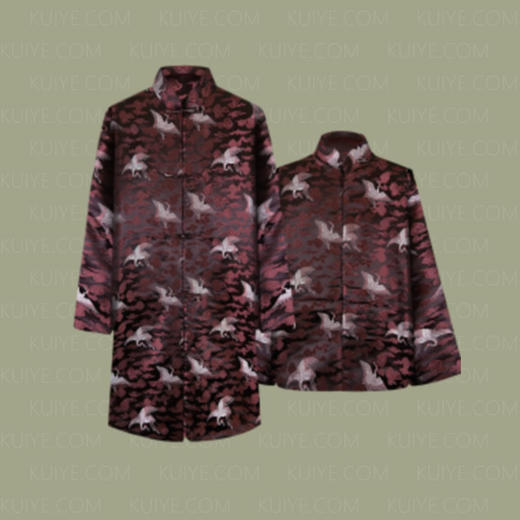 【群興】寿服男士B版真丝棉寿衣群兴公益惠民款寿衣 商品图0