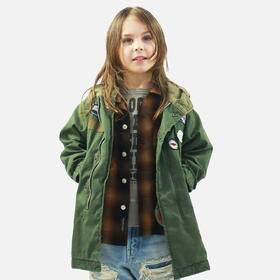 日本DD童装 DENIM DUNGAREE 复古牛津徽章摩登外套