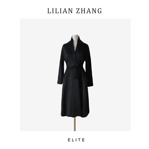 定制—静奢风—都市摩登—Vintage复古风羊毛精简中长款大衣 2506008 商品图3