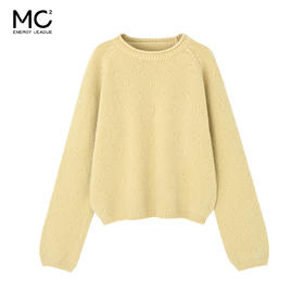 女装圆领钩花净色毛衣-3120M5241029