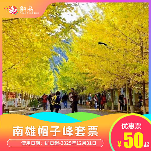 【“杏”好遇见你】南雄帽子峰门票，这个秋天来一场南雄帽子峰银杏之旅吧~ 商品图0
