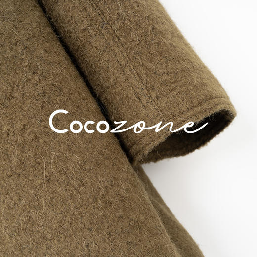 COCO ZONE 刘一一 "C位大衣"羊毛混纺立领双排扣外套  CD2A2183 商品图4