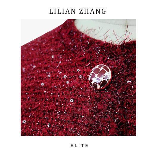 定制静奢风—法式雅蕴—香榭丽舍—高定酒红金丝小香风连衣裙2501217 商品图2