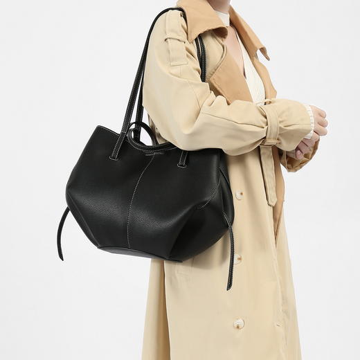 2025新款荔枝纹翅膀包，时尚手提大容量水桶百搭通勤包1782 商品图1