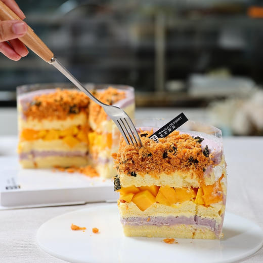 6寸海苔肉松芋泥蛋糕，动物咸奶油 商品图2