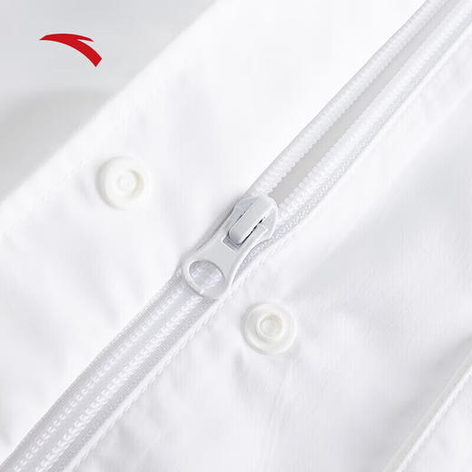 安踏（ANTA）【关晓彤同款】梭织外套 女新款休闲抽绳收腰运动上衣162538603 雪花白-1 商品图3