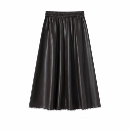 【破价】N°28 2025秋季新款琥珀流光显瘦A字裙优雅半身皮裙895381Q051 -12.14直播 商品图2