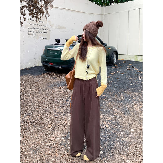 <曾小咸推荐> 现货秒杀！微信超特价！拼接黄色长袖针织衫 日常169.99 立减100 秒杀69.99！ 商品图4