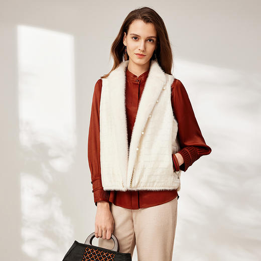 TANGYcollection2025冬季新品商场同款双面穿女士马夹L254021 商品图1