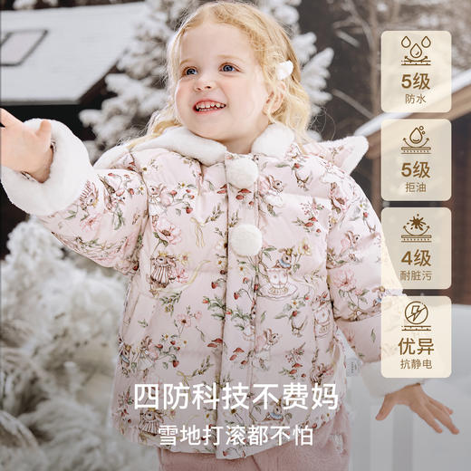 【宝宝服饰】嫚熙童装儿童羽绒服加厚95鹅绒防风蓄热极寒保暖外出男女童外套冬 商品图2