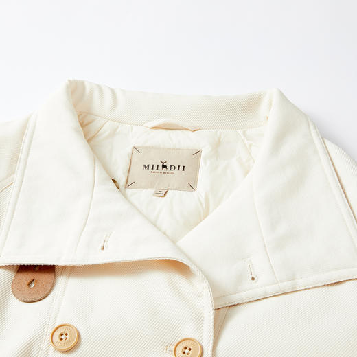 谜底立领羽绒服2025年冬季新品立领短款鸭绒宽松H型女254MY1469 商品图3