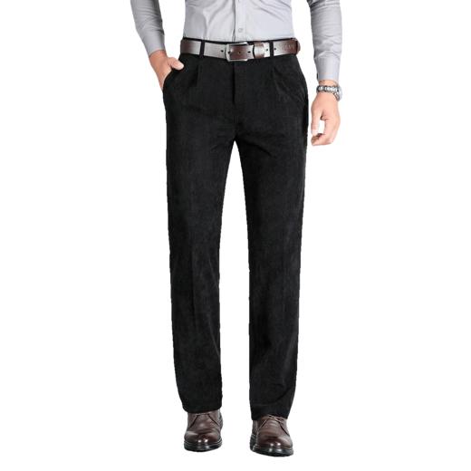 罗蒙秋冬款休闲裤男士复古灯芯绒舒适商务风上班通勤休闲长裤子男 商品图8