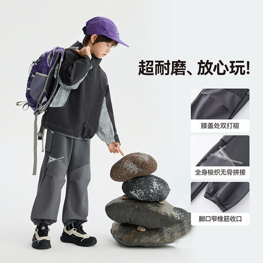 漫画家【耐磨疯玩裤】儿童长裤25秋冬男大童耐磨抗造保暖运动长裤 商品图2